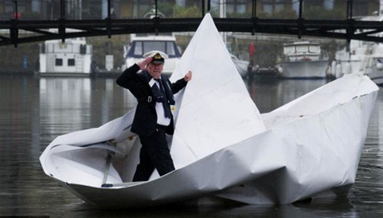Paper-Boat-by-Artist-Frank-Bolter