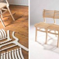 Slot Chairs. 零工具组装的椅子
