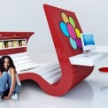 Wave Chaise: 多功能学习娱乐系统